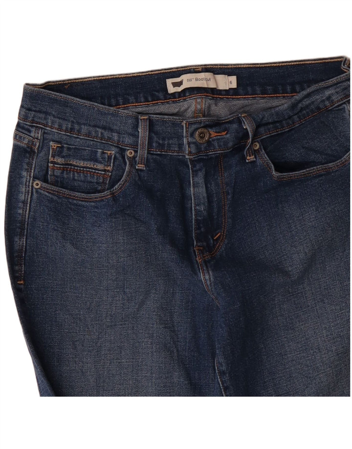 LEVI'S Dame 515 Bootcut Jeans US 6 Medium W30 L31 Blå Bomuld