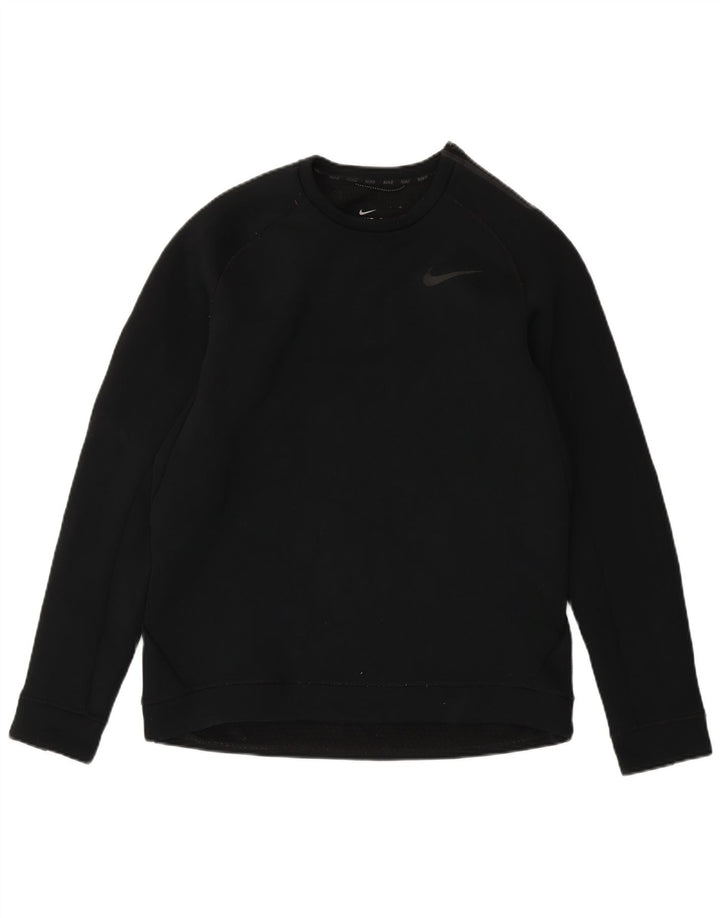 Nike Herre Therma-Fit Sweatshirt Jumper Large Sort Polyester