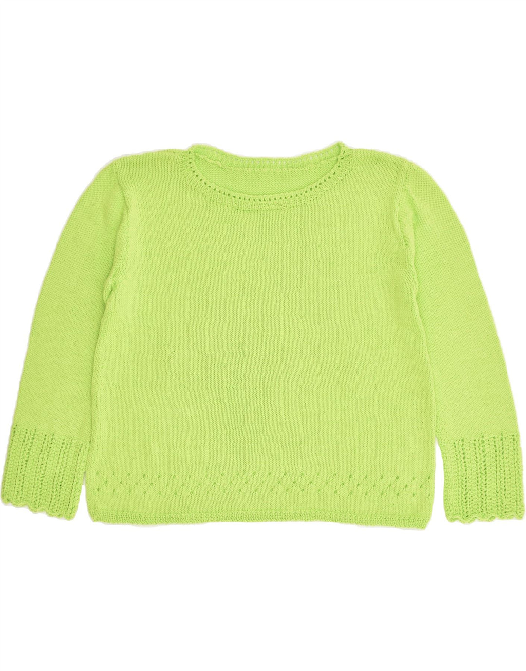 VINTAGE Womens Crew Neck Jumper Sweater UK 14 Large Green | Vintage Vintage | Thrift | Second-Hand Vintage | Used Clothing | Messina Hembry 