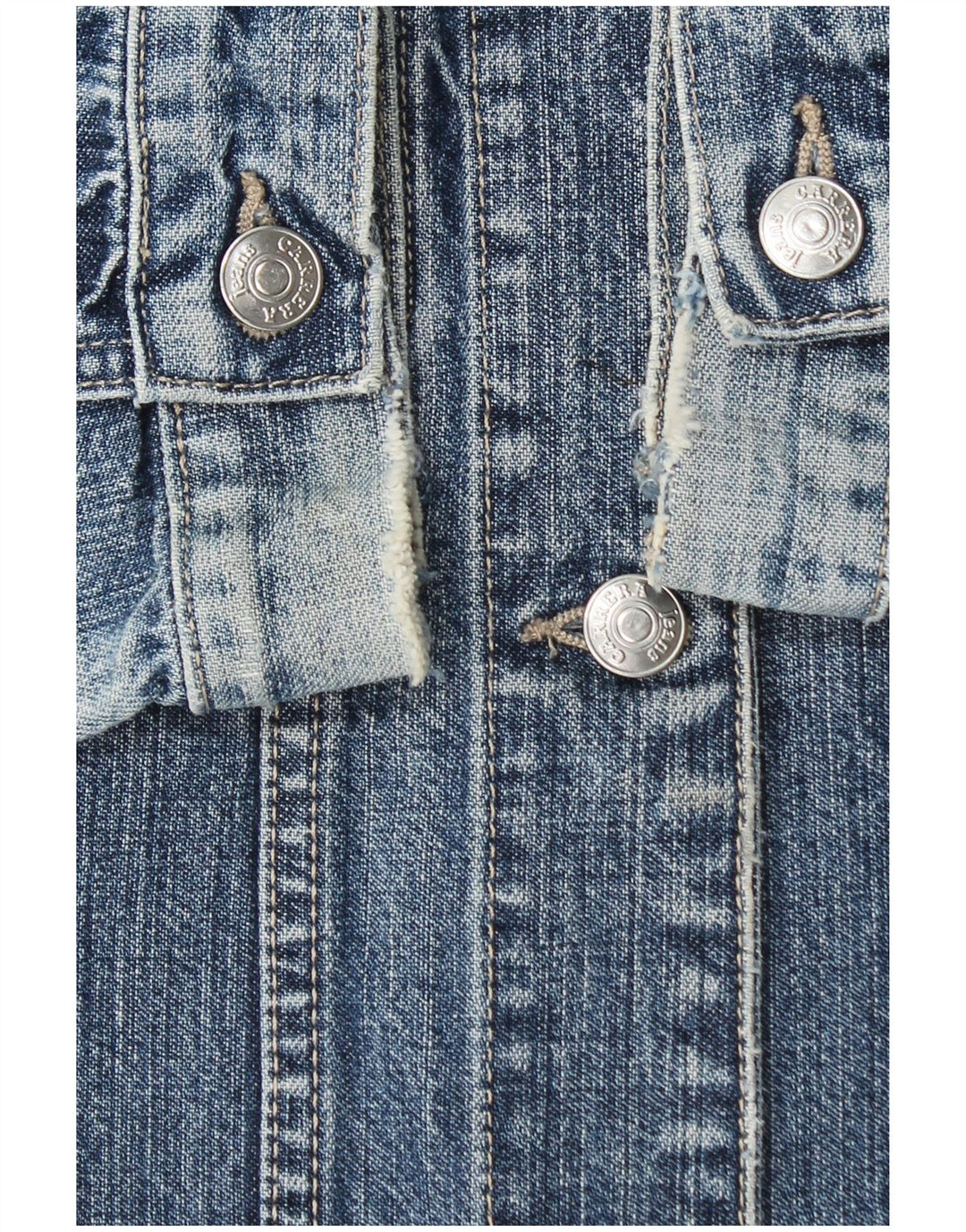 Carrera Dame denimjakke UK 12 Medium Blue Bomuld