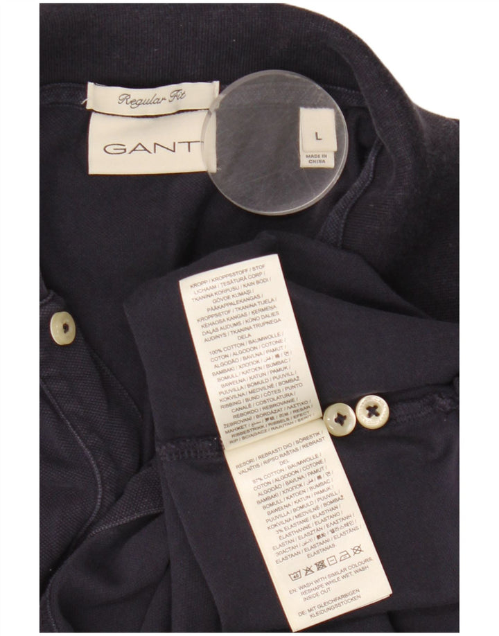 Gant Herre Regular Fit Polo Shirt Stor marineblå bomuld
