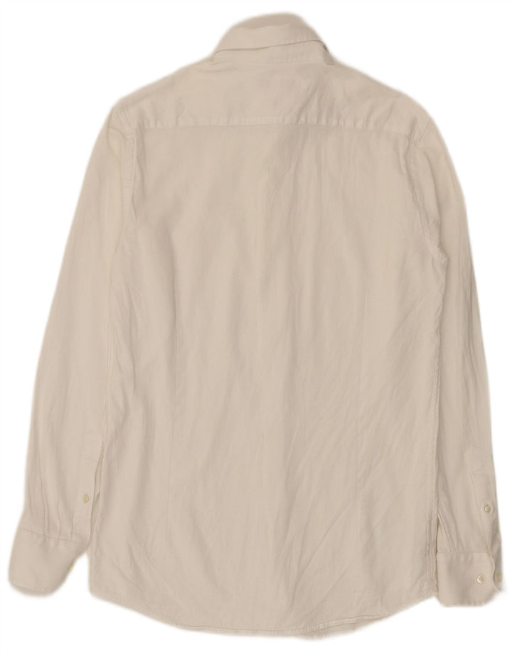 Massimo Dutti Herreskjorte str. 39 Medium Hvid Bomuld