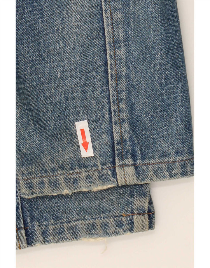 Vintage Herre 1 knap Denim Blazer Jacket IT 48 Medium Blue Bomuld