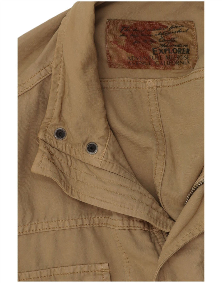EXPLORER Mens Utility Jacket UK 38 Medium Beige