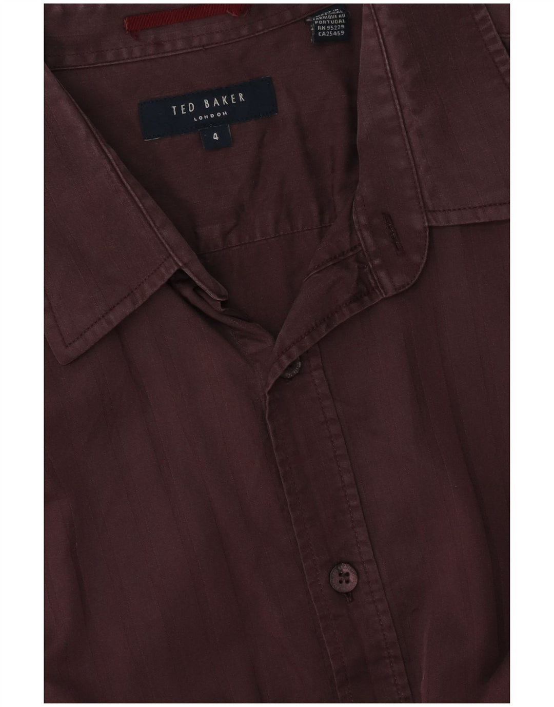 TED BAKER Herreskjorte str. 4 Large Burgundy