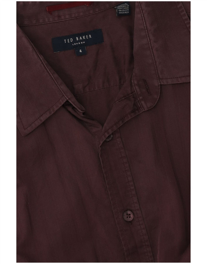 TED BAKER Herreskjorte str. 4 Large Burgundy