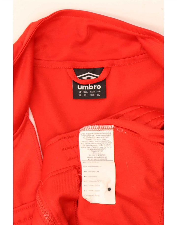 Umbro Træningsdragt til mænd Topjakke XL Rød Colourblock Polyester