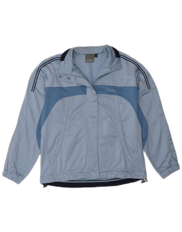 Diadora træningsdragt topjakke til kvinder UK 12 Medium Blue Colourblock Polyester