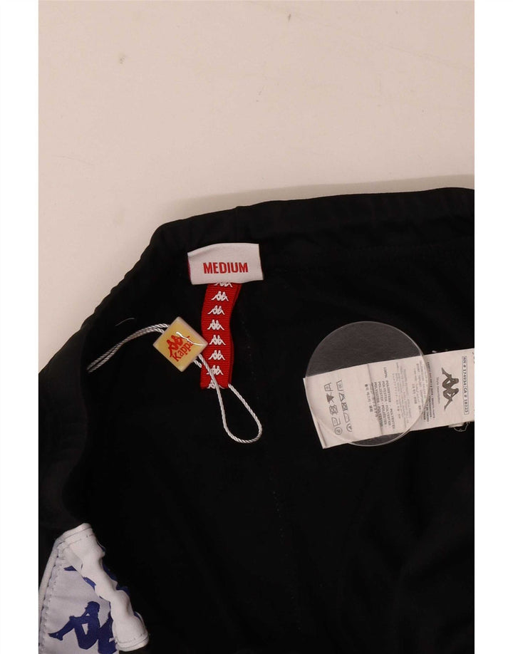 Kappa Graphic Tracksuit Bukser til kvinder UK 12 Medium Black Colourblock