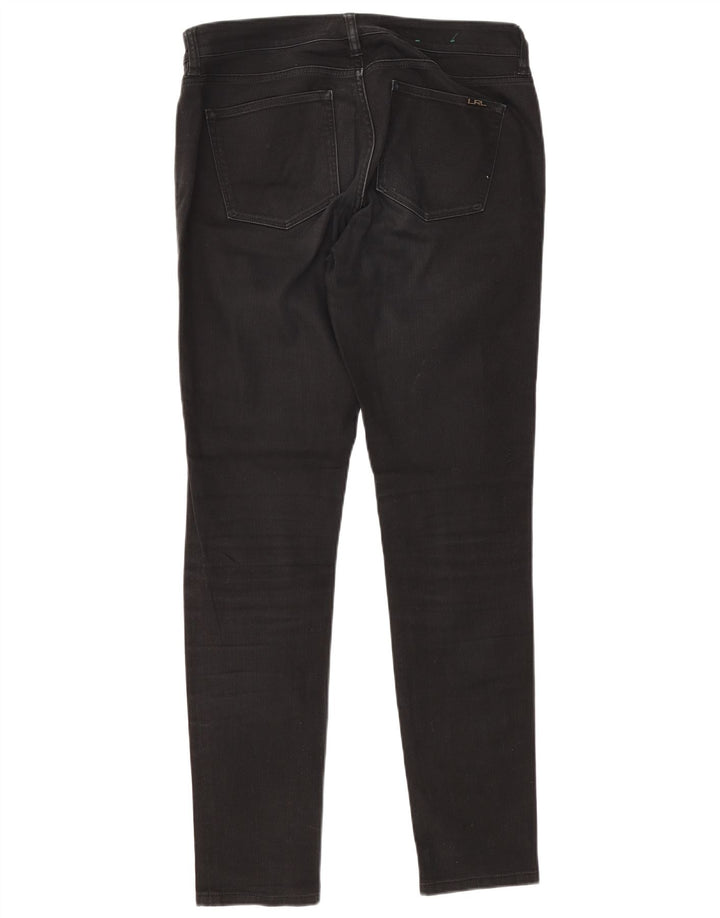 Ralph Lauren Dame Slim Jeans US 8 Medium W33 L31 Sort Bomuld