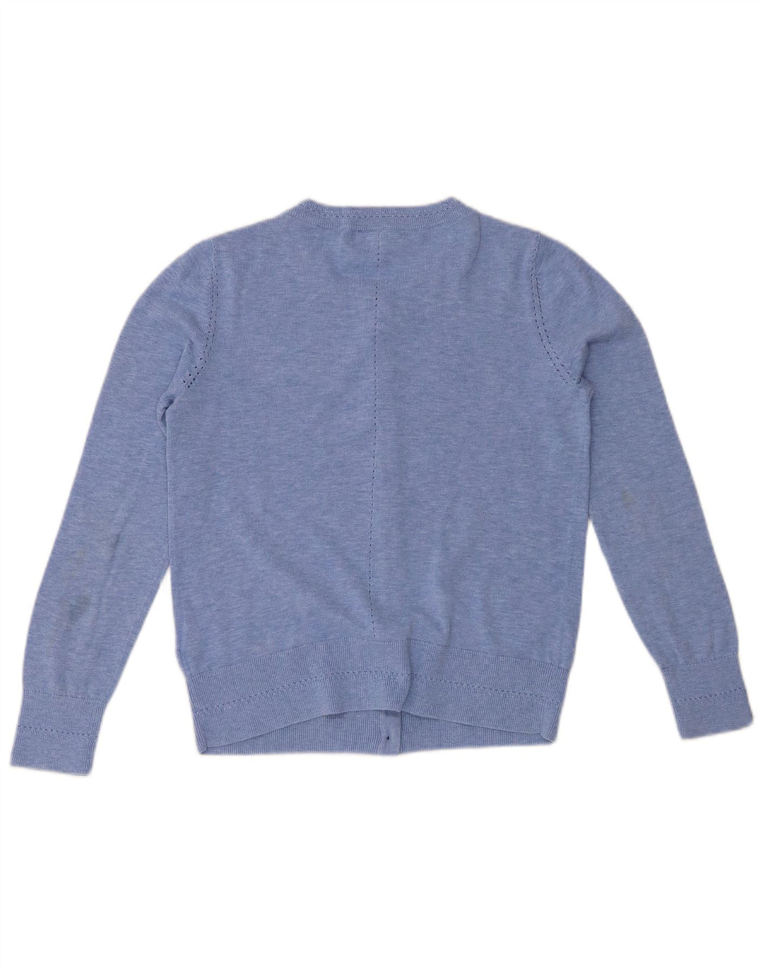 WHITE STUFF Dame cardigan sweater UK 10 Small Blue Flecked Bomuld