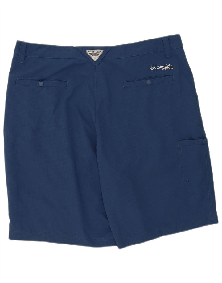 Columbia Herre Cargo Shorts W36 Large Navy Blue Ternet polyester