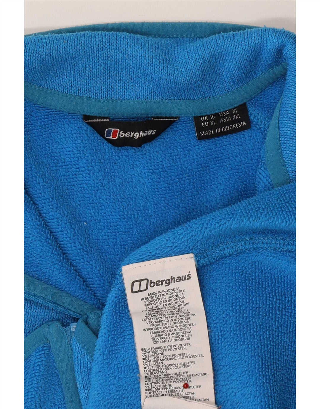 Berghaus træningsdragt topjakke til kvinder UK 16 Stor blå polyester