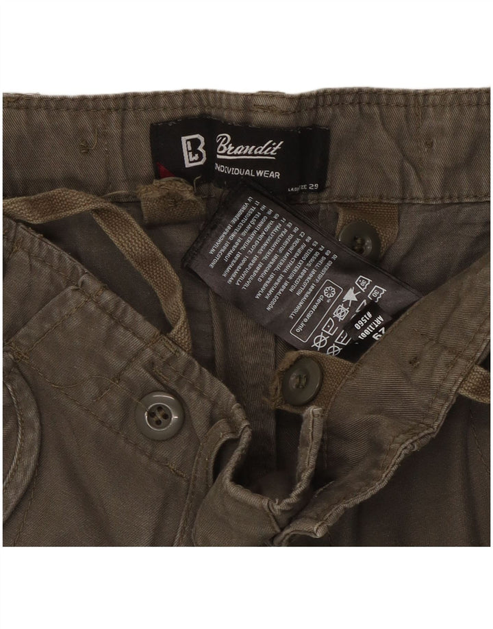 Brandit Dame Cargo Cargo Bukser W29 L29 Khaki Bomuld