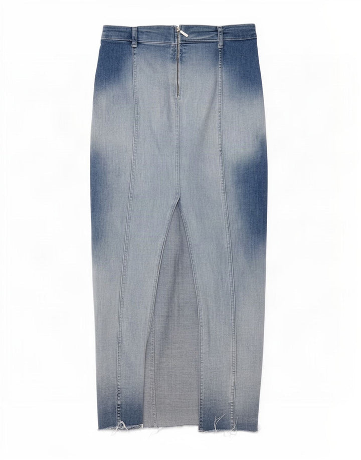 Zara Dame Denim Nederdel Medium W28 Blå