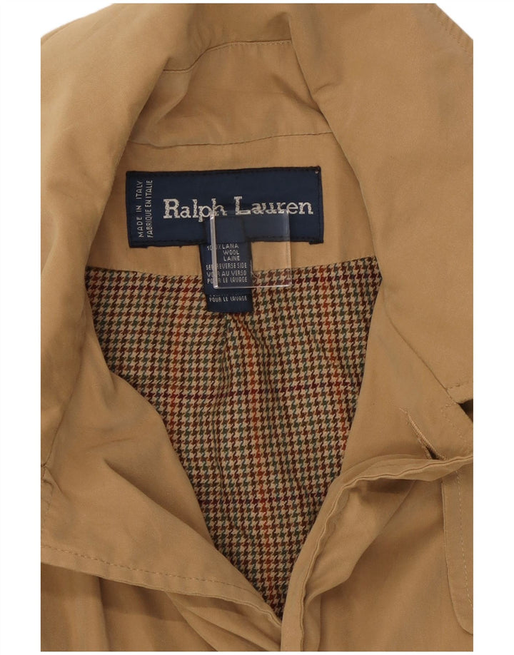Ralph Lauren Dame Loose Fit Overfrakke US 6 Medium Beige Uld