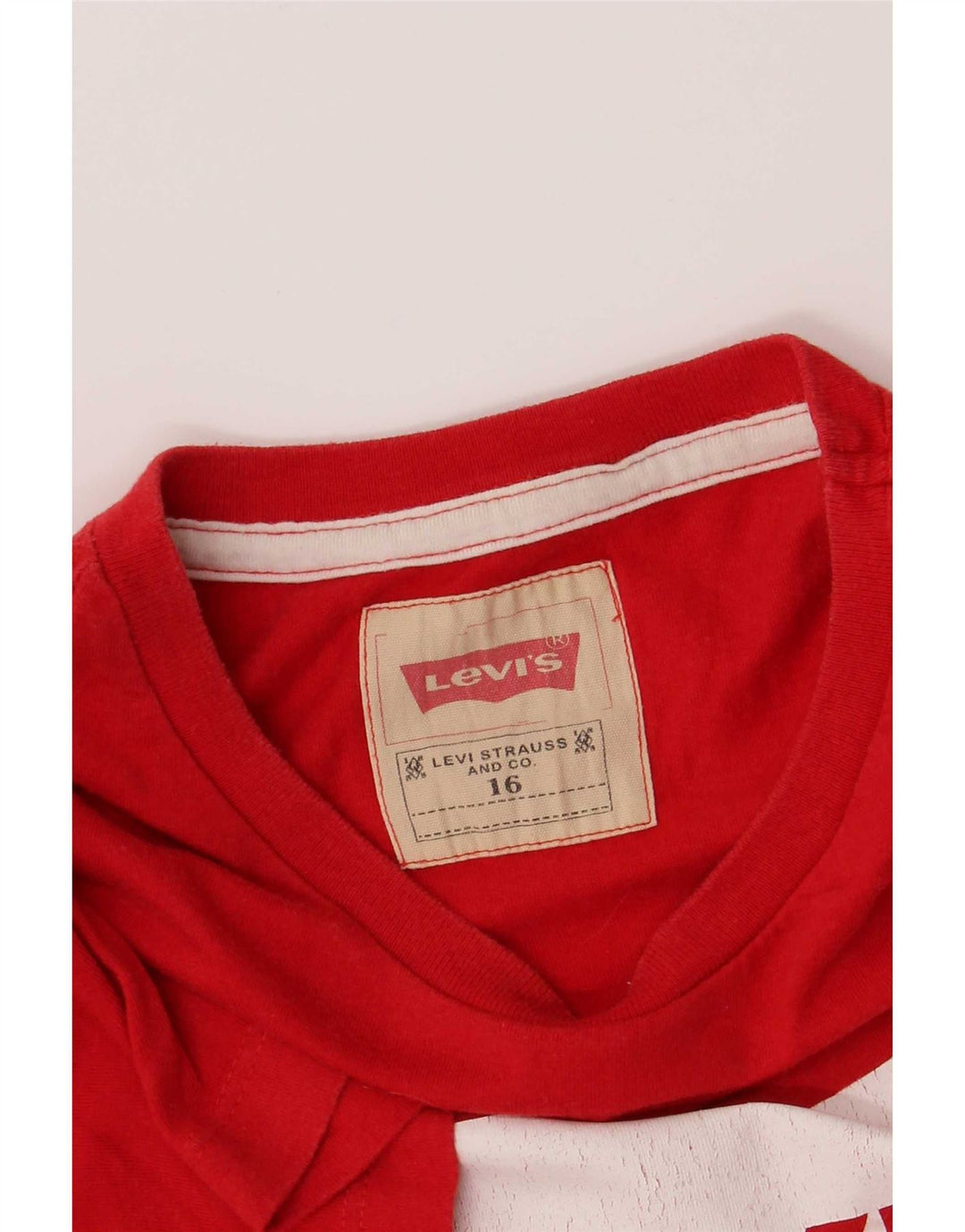 Levi's Boys Grafisk T-Shirt Top 15-16 År Rød