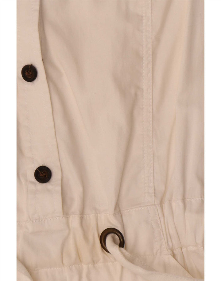 Marlboro Classics Dame Ærmeløs Pullover Shirt Dress IT 42 Medium White