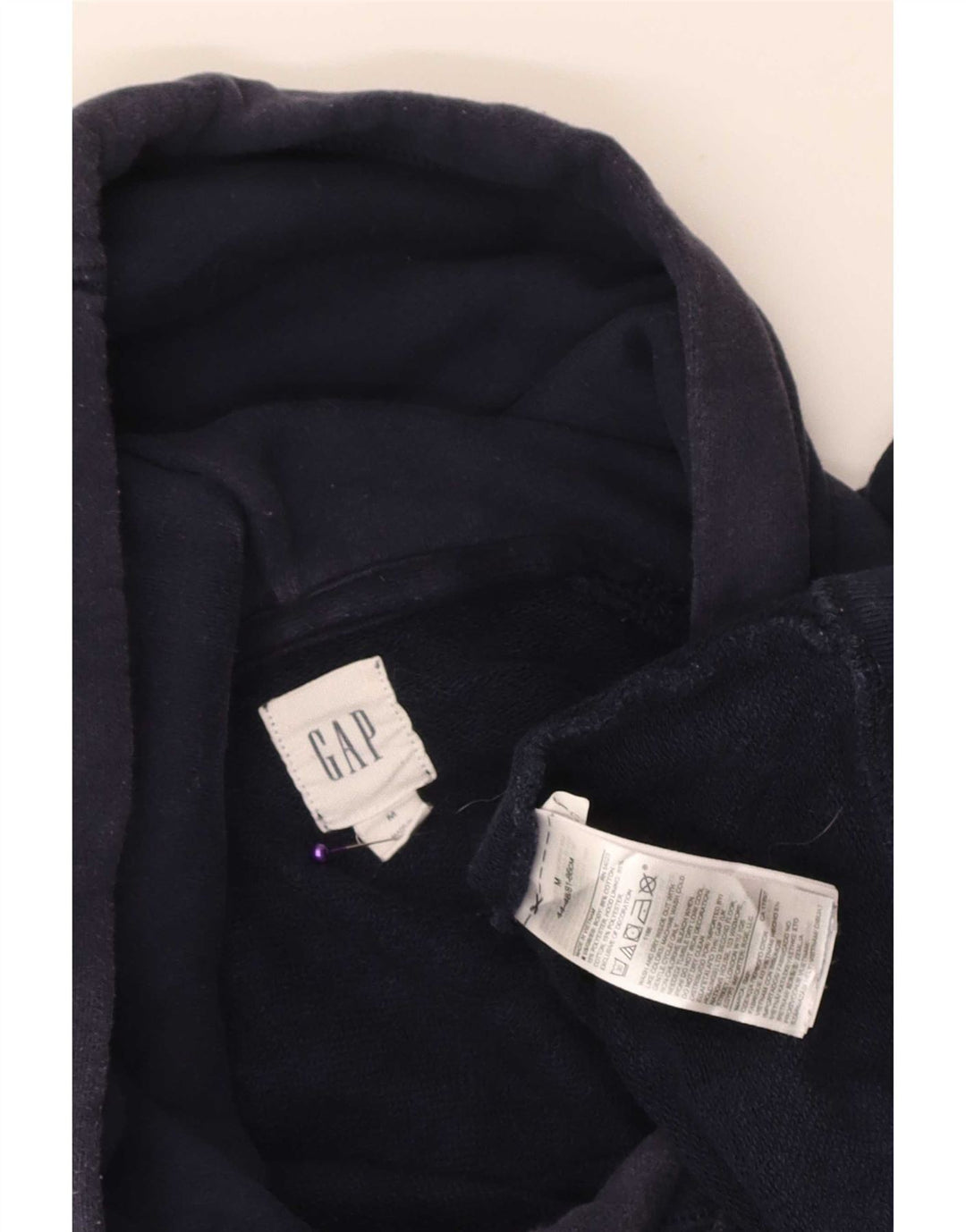 Gap Herre grafisk hættetrøje Jumper Medium Navyblå Bomuld