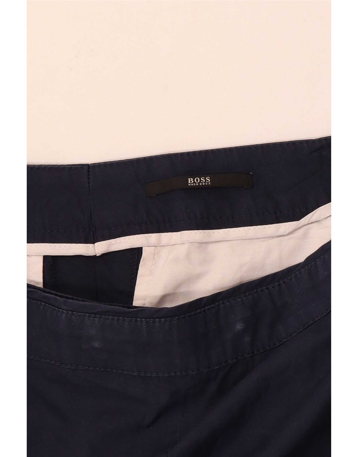 Hugo Boss Dame Chino Shorts Large W32 Navy Blue