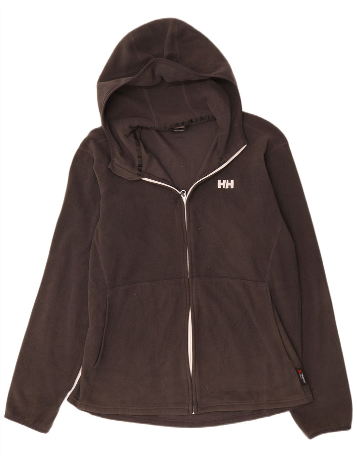 Helly Hansen Herre Hættejakke i Fleece UK 40 Stor Grå Polyester