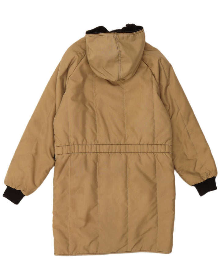 REFRIGUE Mens Hooded Padded Coat UK 38 Medium Beige