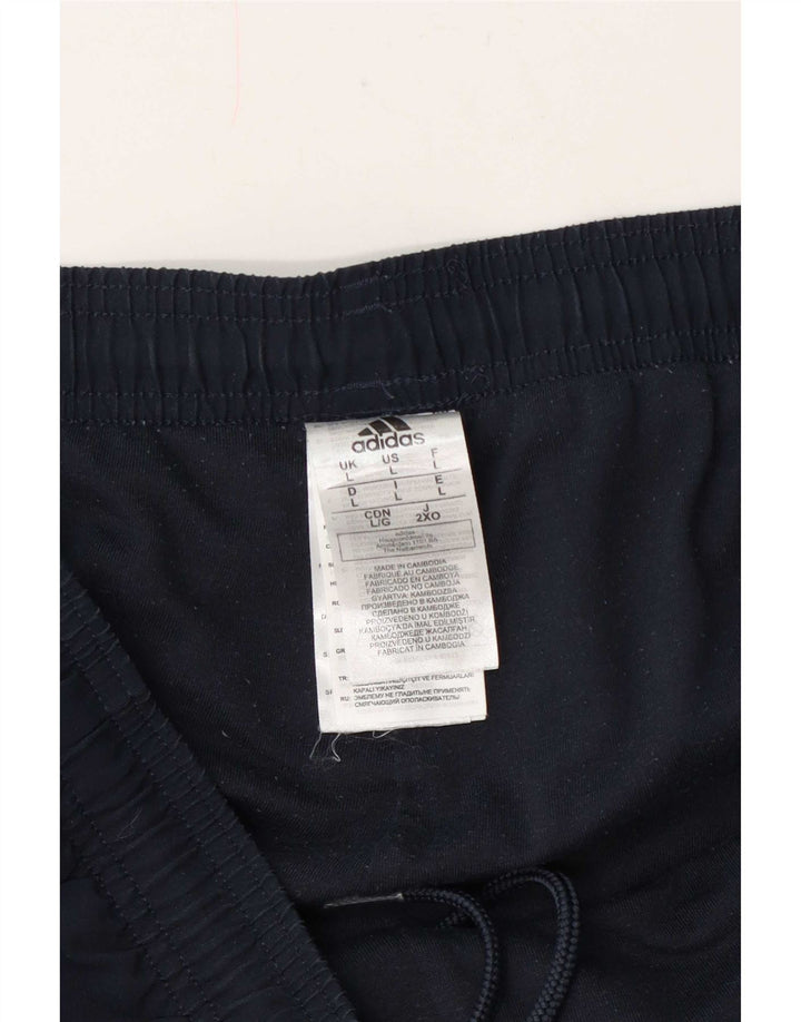 Adidas Herre træningsdragt Bukser Joggers Large Navy Blue Polyester