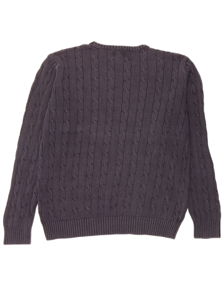 Marks & Spencer Herre Blue Harbor Crew Neck Jumper Sweater Large Navy Blue