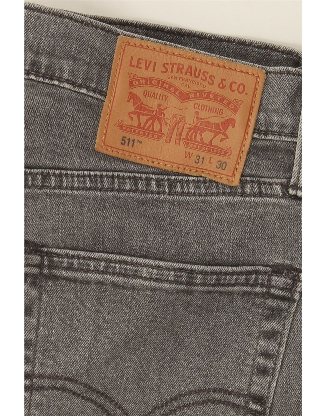 Levi's Herre 511 Slim Jeans W31 L30 Grå Bomuld