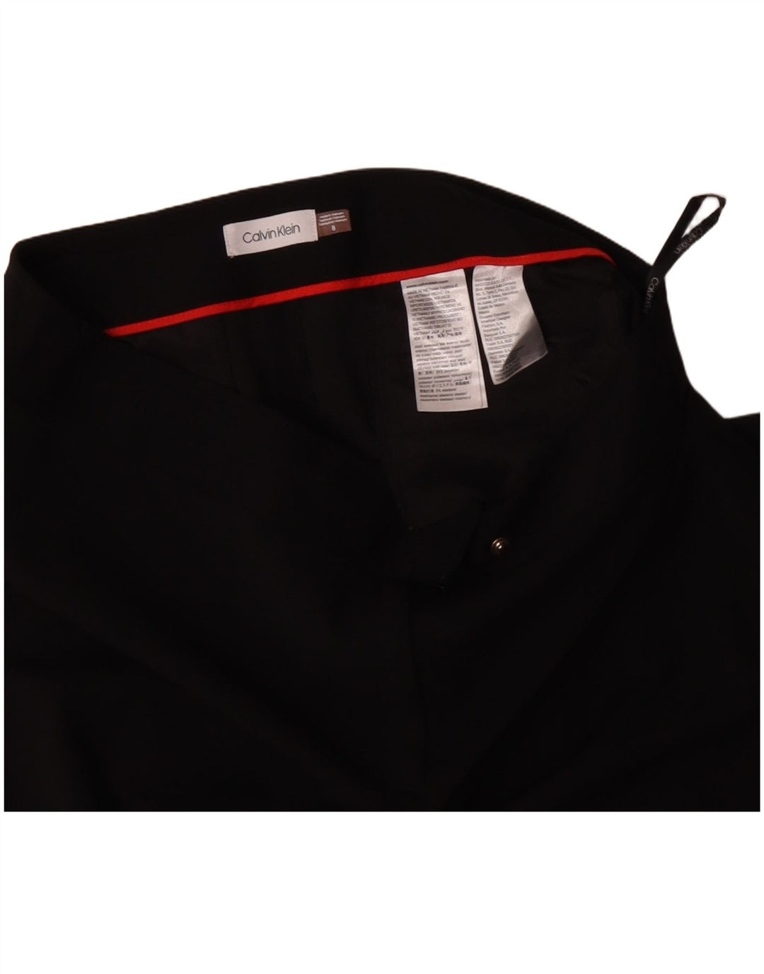 Calvin Klein Lige Chinobukser til kvinder US 8 Medium W30 L28 Sort