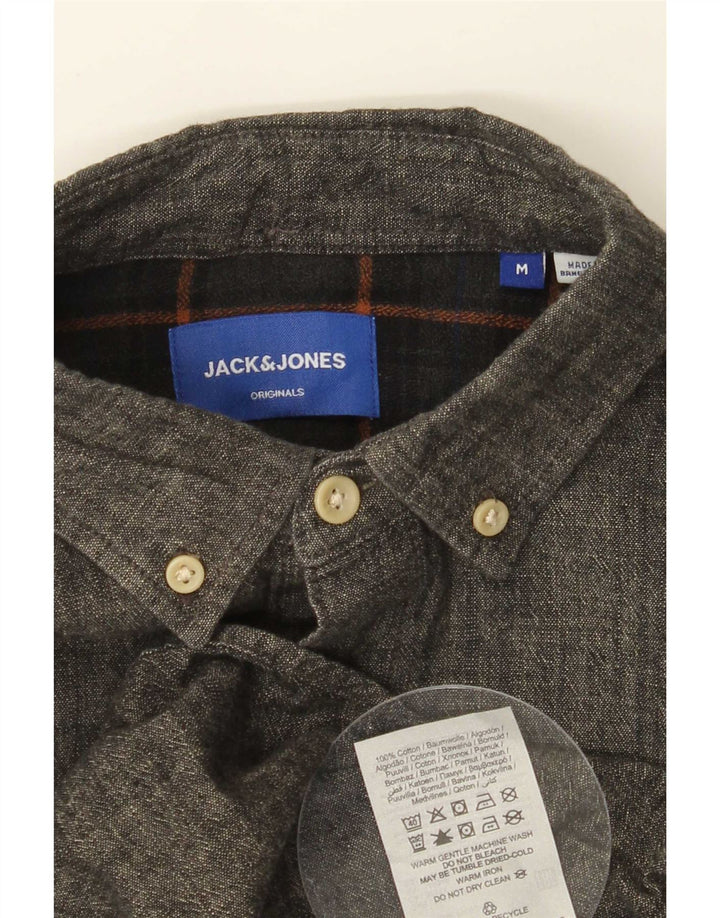 Jack & Jones herreskjorte mellemgrå bomuld