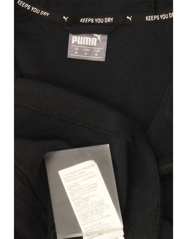 Puma Hættetrøje med lynlås til mænd mellem sort bomuld