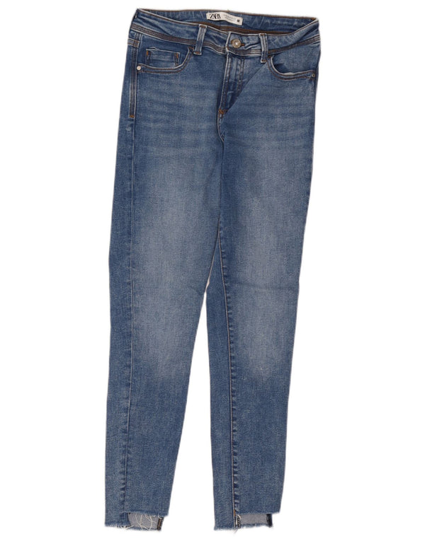 Zara Dame Skinny Jeans EU 38 Small W28 L27 Blå Bomuld