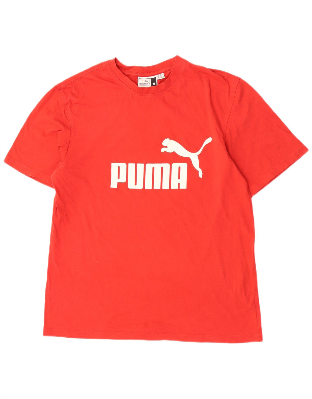 Puma Herre Grafisk T-Shirt Top Medium Rød