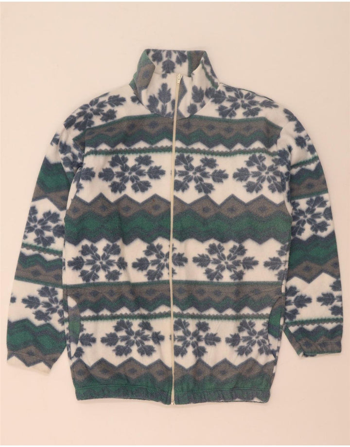 Vintage fleecejakke til mænd UK 38 Medium Multicolored Fair Isle
