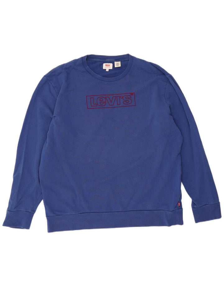 Levi's Grafisk sweatshirt til mænd XL Blå bomuld
