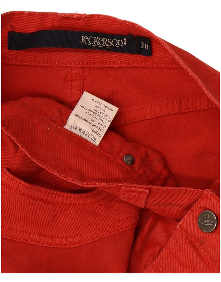 Jeckerson Dame Slim Jeans W30 L32 Rød Bomuld