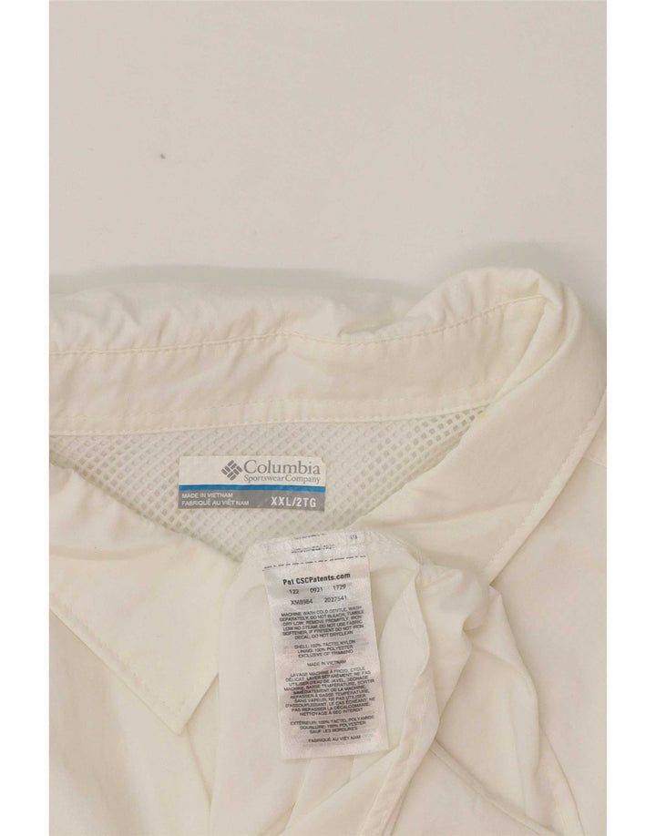Columbia herreskjorte 2XL hvid nylon