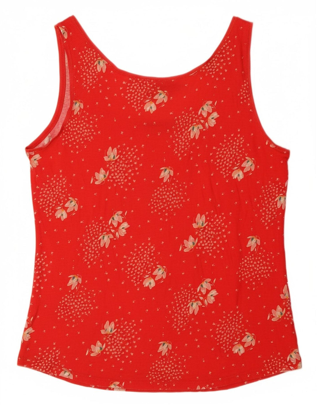 OASIS Damevest Top UK 14 Large Red Floral Viscose