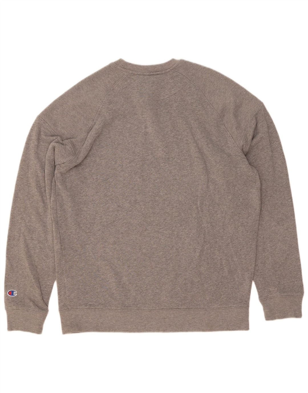Champion Herre Sweatshirt Jumper Medium Grey Flecked Polyester