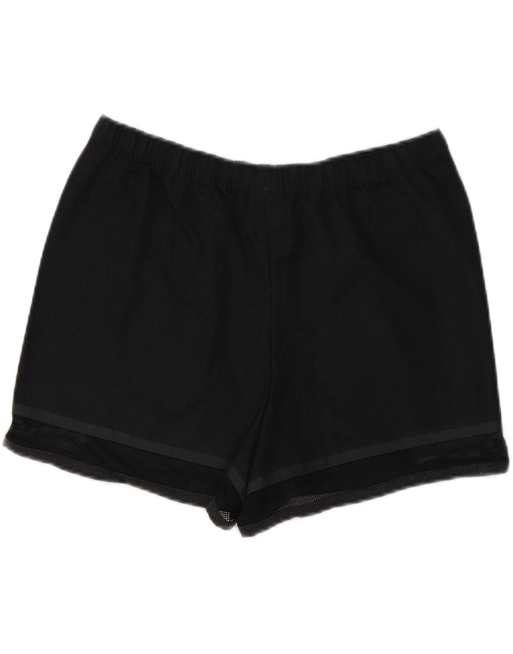 NIKE Womens Sport Shorts UK 10 Small Black Colourblock Vintage Nike and Second-Hand Nike from Messina Hembry 