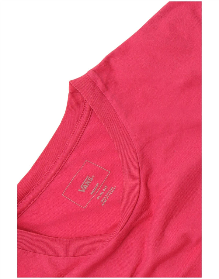 Vans Herre Slim Fit Grafisk T-Shirt Top Medium Pink