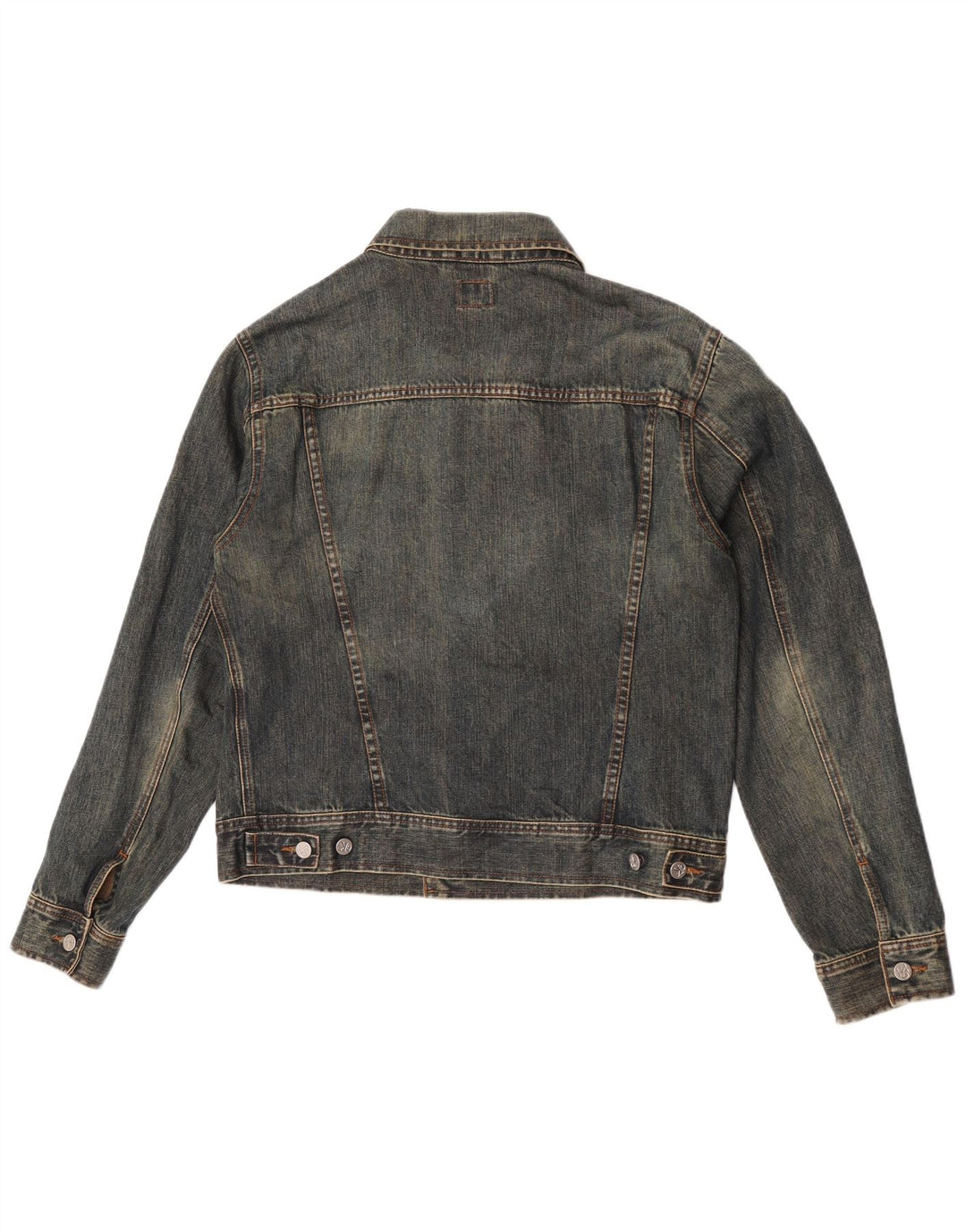 Calvin Klein Jeans Dame denimjakke UK 16 Stor Blå Bomuld