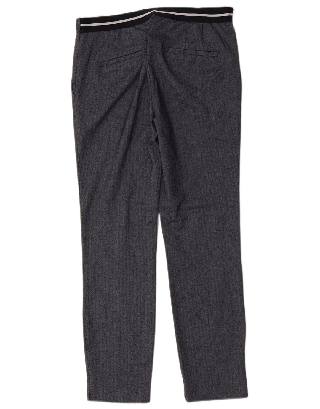 Zara Dame Slim Suit Bukser Medium W28 L27 Marineblå sildeben