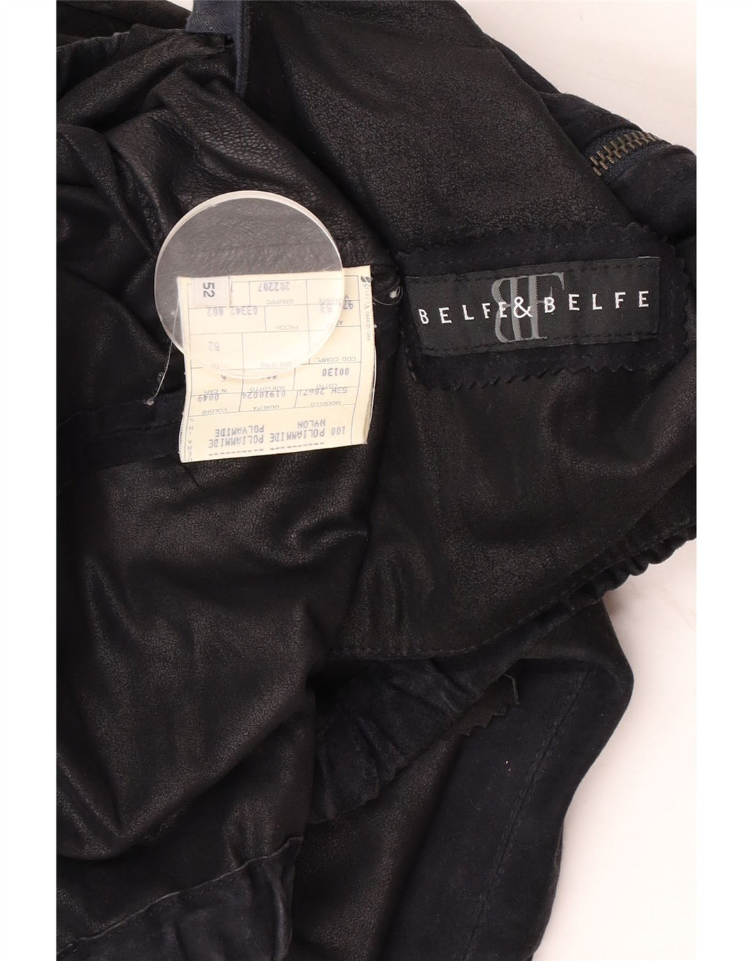 Belfe & Belfe Herre Læderjakke IT 52 XL Sort Læder