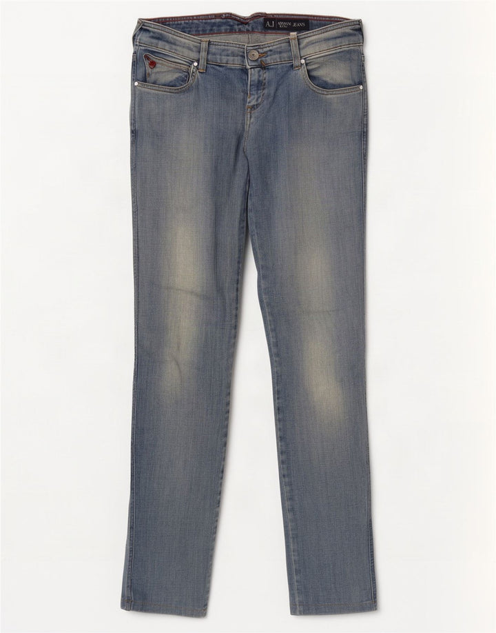 Armani Dame Skinny Jeans W30 L32 Blå Bomuld