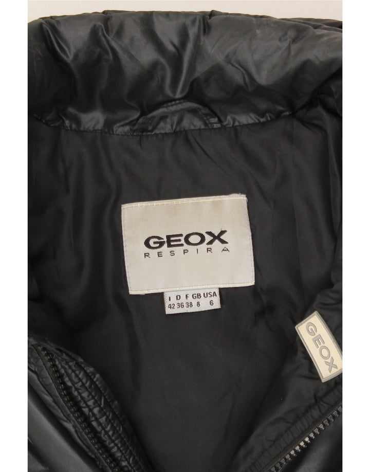 GEOX Womens Hooded Padded Jacket UK 8 Small  Black Polyamide Vintage Geox and Second-Hand Geox from Messina Hembry 