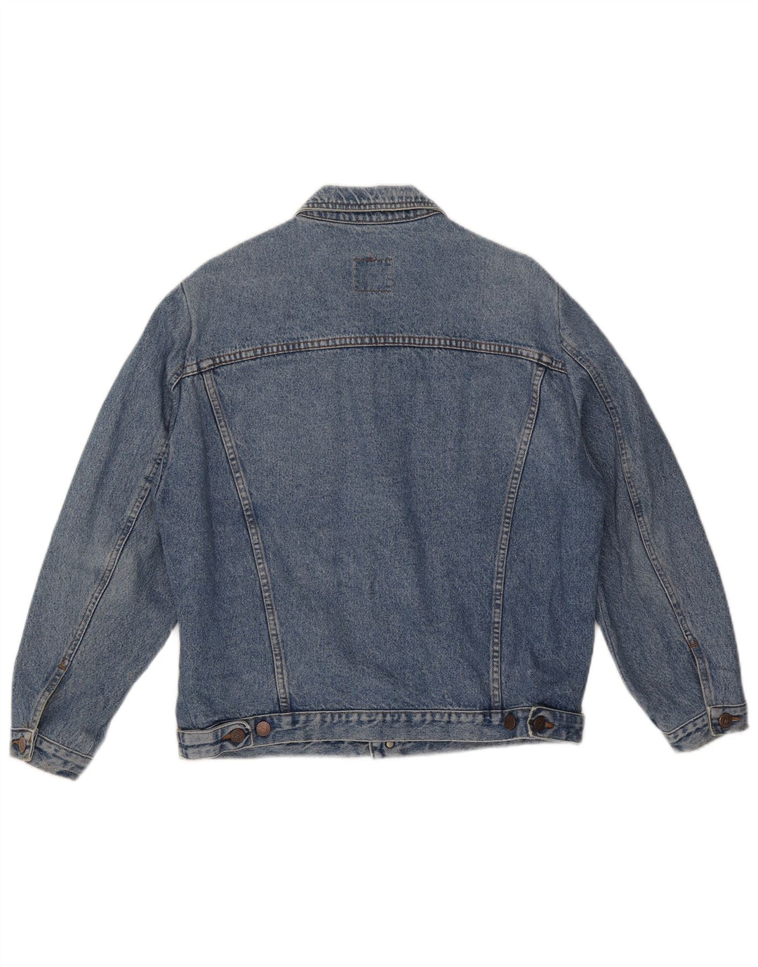 Benetton Herre denimjakke IT 50 Stor Blå Bomuld