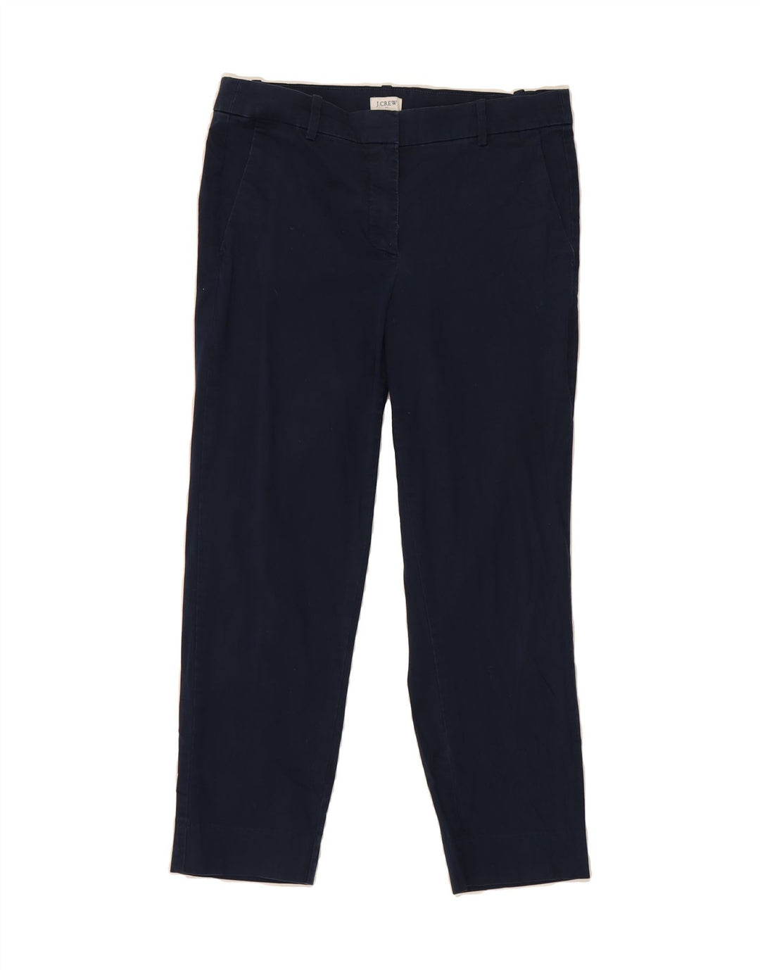 J. CREW Womens Straight Cropped Trousers US 6 Medium W31 L24 Navy Blue Vintage J. Crew and Second-Hand J. Crew from Messina Hembry 