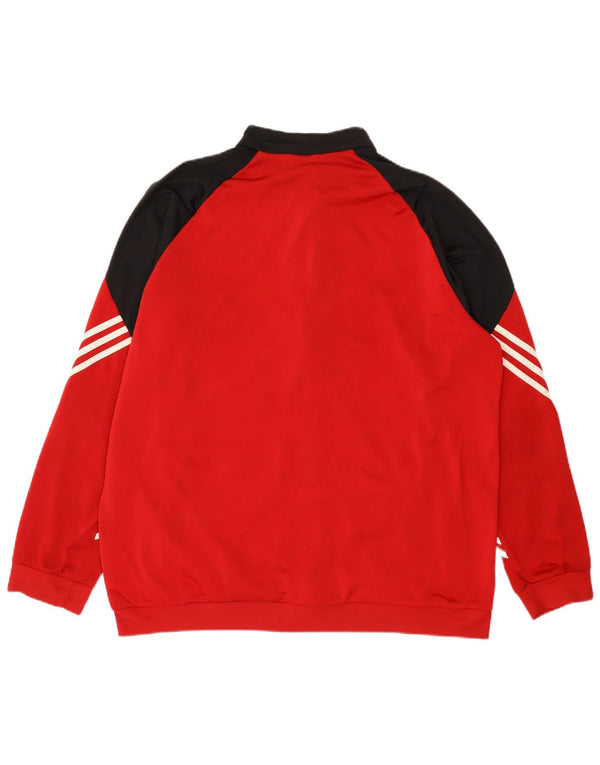 Adidas Træningsdragt til mænd Topjakke 2XL Rød Colourblock Polyester